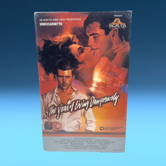 NEW The Year of Living Dangerously (1983) VHS Mel Gibson MGM/UA Big Box SEALED - Picture 1 of 4